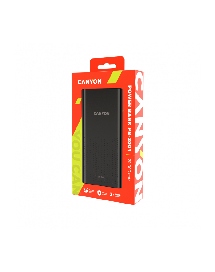 CANYON Powerbank PB-2001 20000 mAh Czarny główny