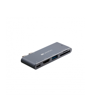 CANYON Stacja dokujaca DS-5 do MacBook Pro/Air Plug and Play 5w1 Szara