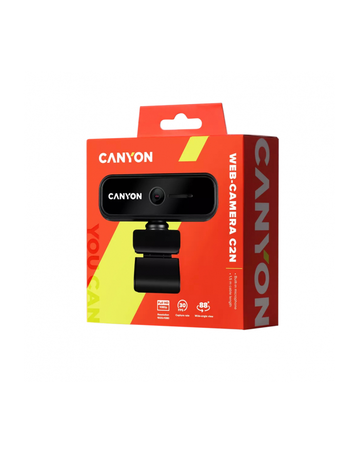 CANYON Kamerka internetowa C2N 1080P full HD 2.0 Czarna główny