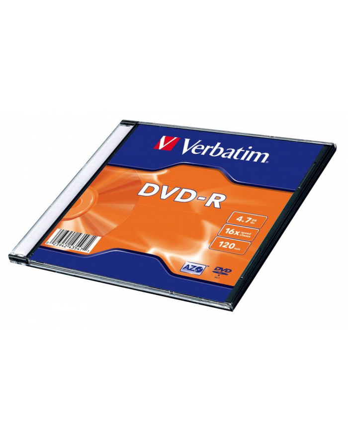 DVD-R Verbatim 16X 4.7GB (Slim 1) MATT SILVER główny
