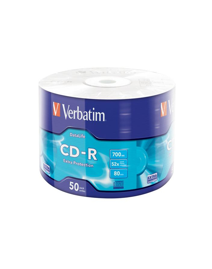 CD-R Verbatim 700MB Extra Pczerwonyection Wrap (50 Spindel) główny