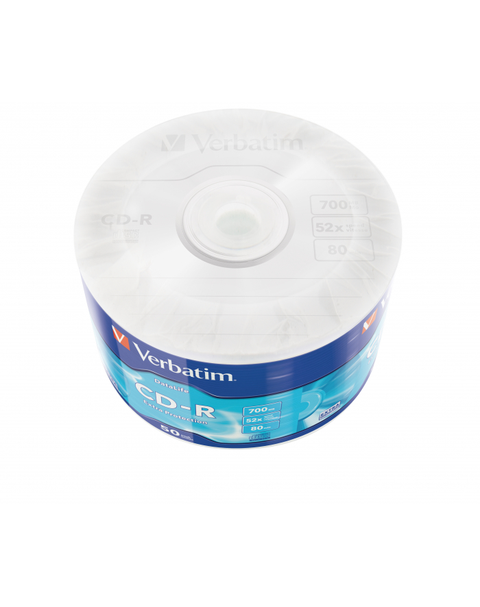 CD-R Verbatim 700MB Extra Pczerwonyection Wrap (50 Spindel) główny