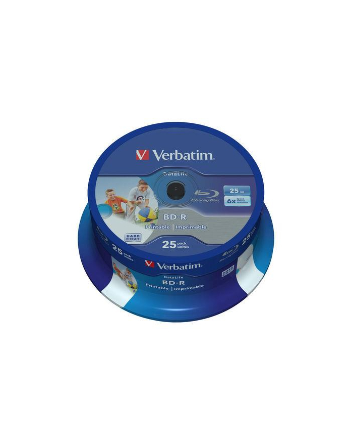 verbatim BD-R SL Datalife 25GB* 6x Wide Inkjet Printable (cake 25) główny