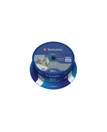 verbatim BD-R SL Datalife 25GB* 6x Wide Inkjet Printable (cake 25)