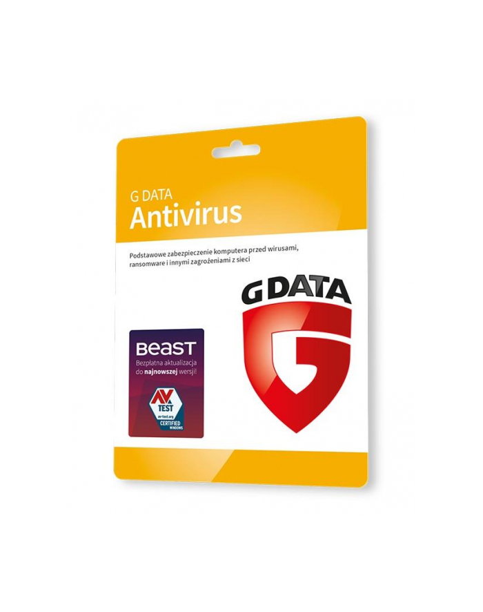 g data Oprogramowanie GDATA Antivirus 3PC 1rok karta-klucz główny