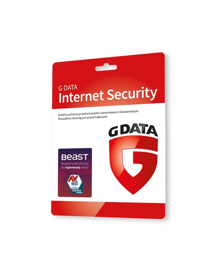 g data Oprogramowanie GDATA Internet Security 2PC 1rok karta-klucz główny