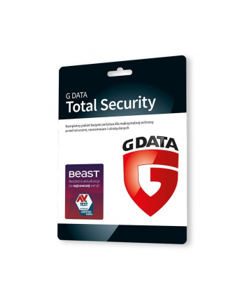 g data Oprogramowanie GDATA Total Security 1PC 1rok karta-klucz