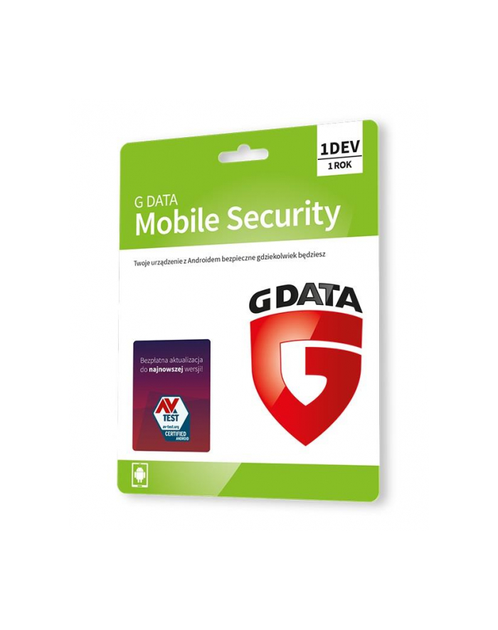 g data Oprogramowanie GDATA Mobile Internet Security 1D-EV 1rok karta-klucz główny