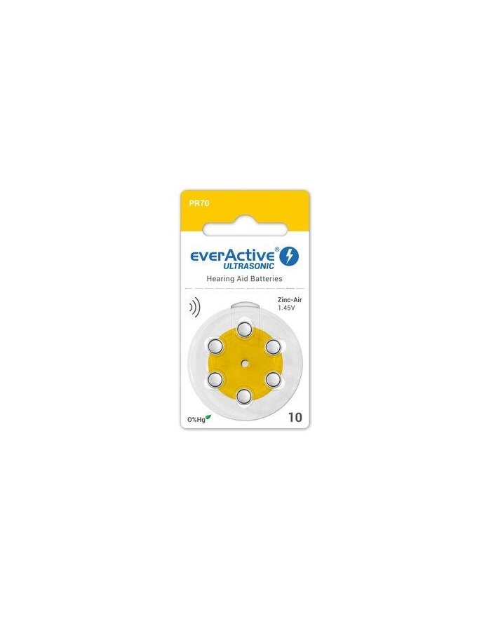 Baterie do aparatów słuchowych 10 / PR70 everActive ULTRASONIC 10- 6 sztuk główny