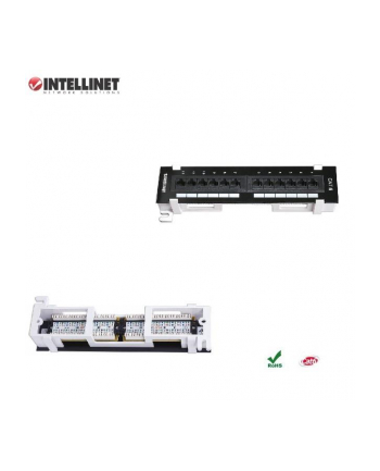 Patch panel Intellinet 12 portów, UTP Cat6, naścienny nr 1