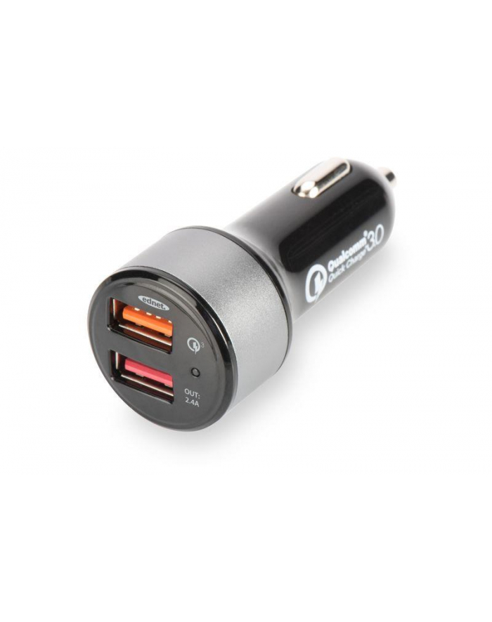 Ładowarka samochodowa Ednet Qualcomm Quick Charge™ 3.0 2xUSB 3A/2,4A główny