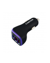 CANYON Ładowarka samochodowa C-08 SMART IC 1xUSB-C 2xUSBxA wskaźnik LED Czarno-Fioletowa - nr 1