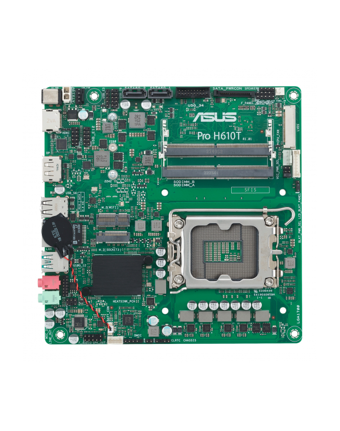 ASUS PRO H610T-CSM Thin Mini ITX (DC on board) LGA1700 DDR5 główny
