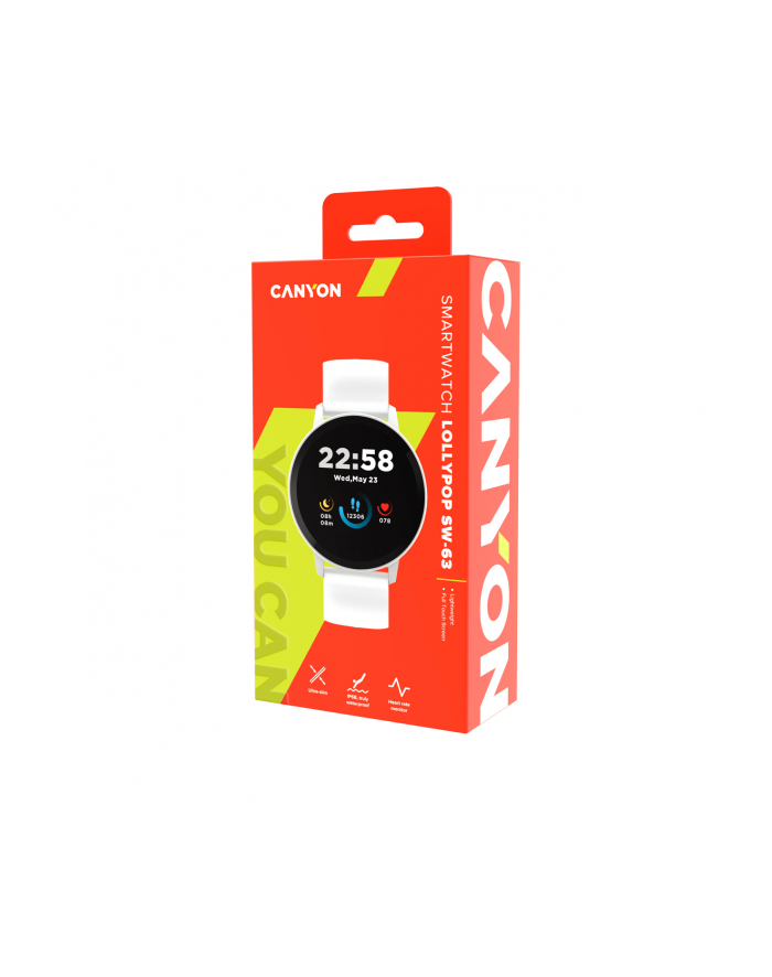 Smartwatch CANYON Lemongrass new 42mm, Silver White główny