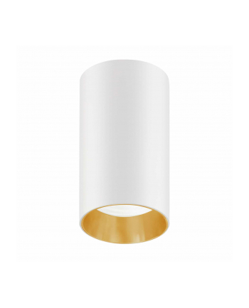 Oprawa natynkowa / tuba Maclean MCE458 W/G punktowa okrągła aluminiowa GU10 55x100mm biało-złota