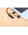 Karta dźwiękowa zewnętrzna Manhattan USB-C/A Audio Stereo 3.5mm TRRS 1m - nr 13