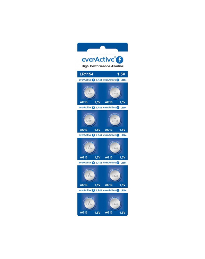 Baterie alkaliczne mini everActive AG13 G13 LR1154 LR44 10 sztuk główny