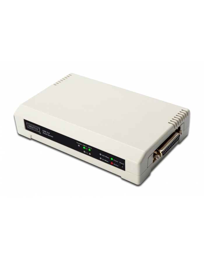 Serwer wydruku DIGITUS DN-13006-1 10/100Mbps 2xUSB2.0 + 1xLPT główny