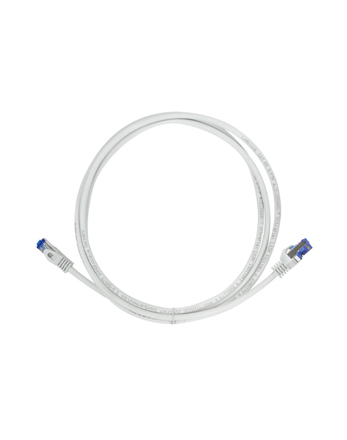 Patchcord LogiLink C6A052S Cat.6A S/FTP Ultraflex 2,0m szary główny