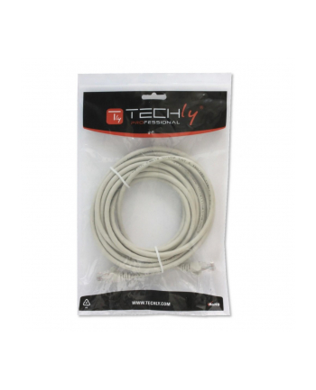 Patchcord TechlyPro Cat.5e UTP CCA 0,25m szary