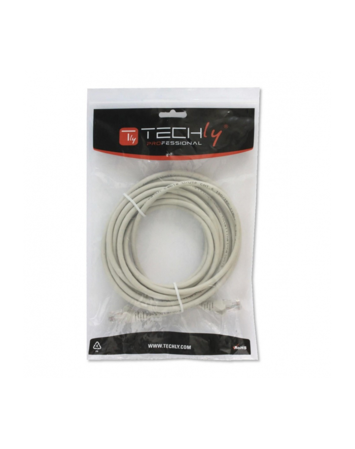 Patchcord TechlyPro Cat.5e UTP CCA 0,25m szary główny