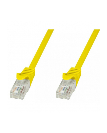 PatchCord Techly Cat.5e UTP CCA 0,25m żółty