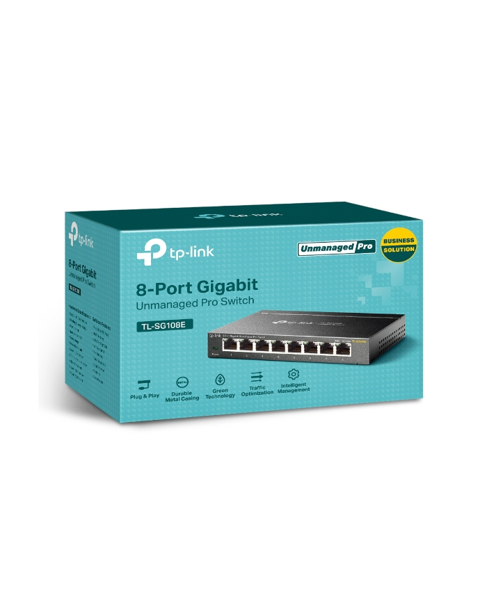 Switch zarządzalny TP-Link TL-SG108E V6 8x10/100/1000 główny