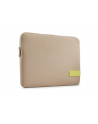 Etui do MacBook Pro Case Logic Reflect Sleeve 13'' brązowe taupe/sunny lime - nr 1