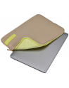 Etui do MacBook Pro Case Logic Reflect Sleeve 13'' brązowe taupe/sunny lime - nr 5