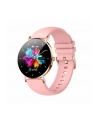 Smartwatch zegarek damski Manta Alexa różowy plus złoty pasek - nr 1