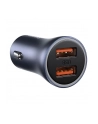 Ładowarka samochodow Baseus CCJD-A0G 40W szybka  z dwoma gniazdami USB SCP Quick Charge 3.0 - nr 3