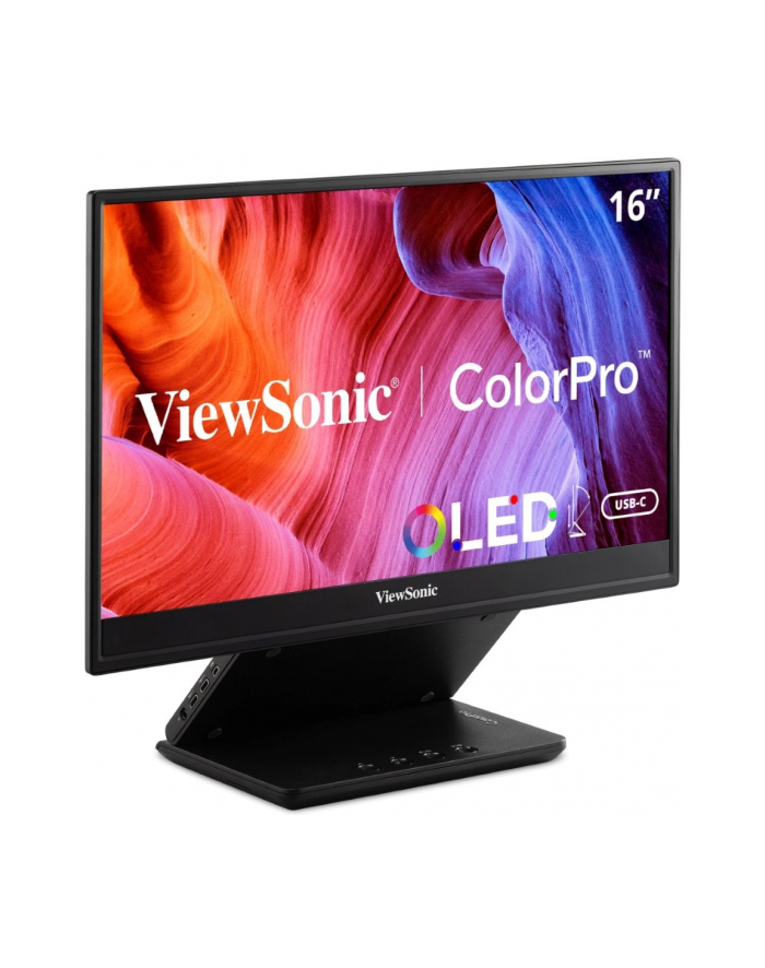 viewsonic europe Monitor ViewSonic 15.6'' VP16-OLED (VS19179) przenośny microHDMI 2xUSB-C głośniki 2x1W główny