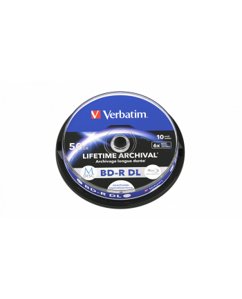 BD-R DL Verbatim M-Disc 50GB 6x Inkjet Printable (Spindle 10)