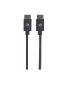 Kabel USB 2.0 Manhattan Typ-C M/M 1m 60W 3A PD QC 480Mbps 1m - nr 15