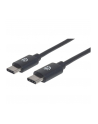 Kabel USB 2.0 Manhattan Typ-C M/M 1m 60W 3A PD QC 480Mbps 1m - nr 1