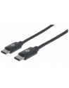 Kabel USB 2.0 Manhattan Typ-C M/M 1m 60W 3A PD QC 480Mbps 1m - nr 3