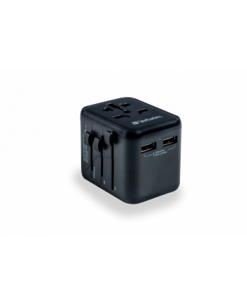 Adapter podróżny Verbatim UTA-01 globalny-globalny 2xUSB