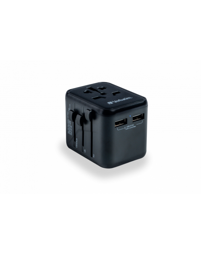 Adapter podróżny Verbatim UTA-01 globalny-globalny 2xUSB główny