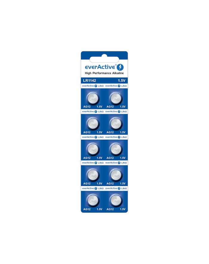 Bateria alkaliczna mini everActive AG12 G12 LR1142 LR43 - blister 10 sztuk główny