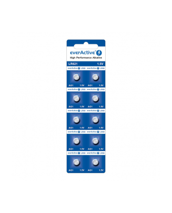 Bateria alkaliczna mini everActive AG1 G1 LR621 LR60 - blister 10 sztuk