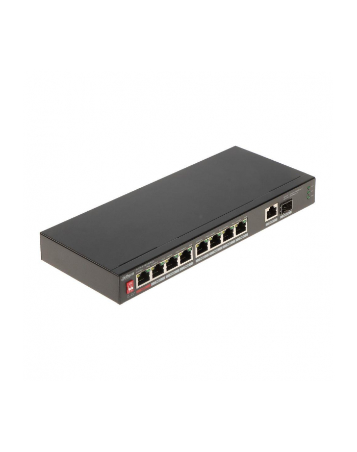 Switch niezarządzalny Dahua PFS3110-8ET1GT1GF-96 8xPoE 1xUplink 1GbE 1xSFP główny
