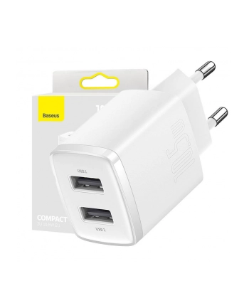 Ładowarka sieciowa Baseus Compact CCXJ010202 z 2 gniazdami USB 10.5W