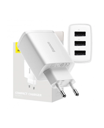 Ładowarka sieciowa Baseus Compact CCXJ020102 z 3 gniazdami USB 17W