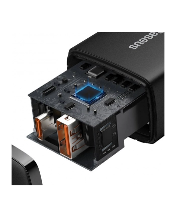 Ładowarka sieciowa Baseus Compact 20W szybka, z gniazdem USB QC3.0 oraz USB-C PD 3.0