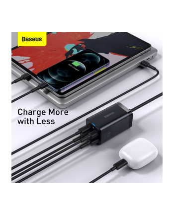 Ładowarka sieciowa Baseus GaN3 Pro CCGP040101 65W z 2 gniazdami USB-C PD oraz 2 gniazdami USB