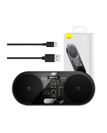 Ładowarka indukcyjna 20W - podwójna QI Baseus WXSX010101