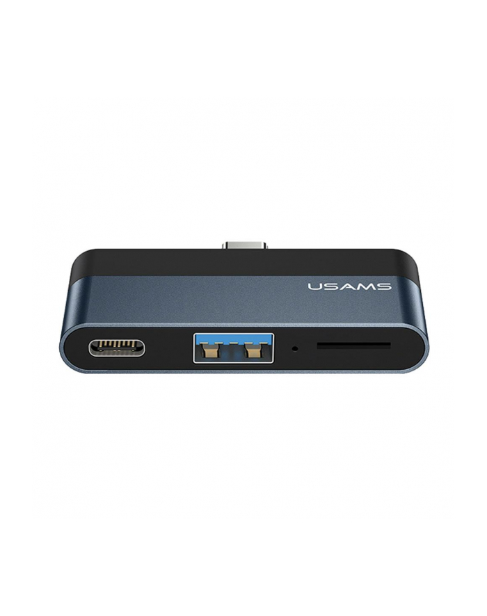 Adapter HUB Usams SJ491 USB 3.0+USB-C+microSD -szary główny