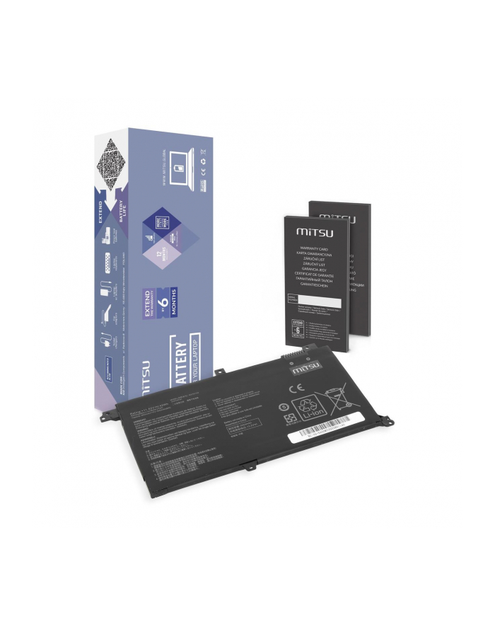 Bateria Mitsu do notebooka Asus Vivobook S14 S430 X430U K430 (11.52V) (3653 mAh) główny