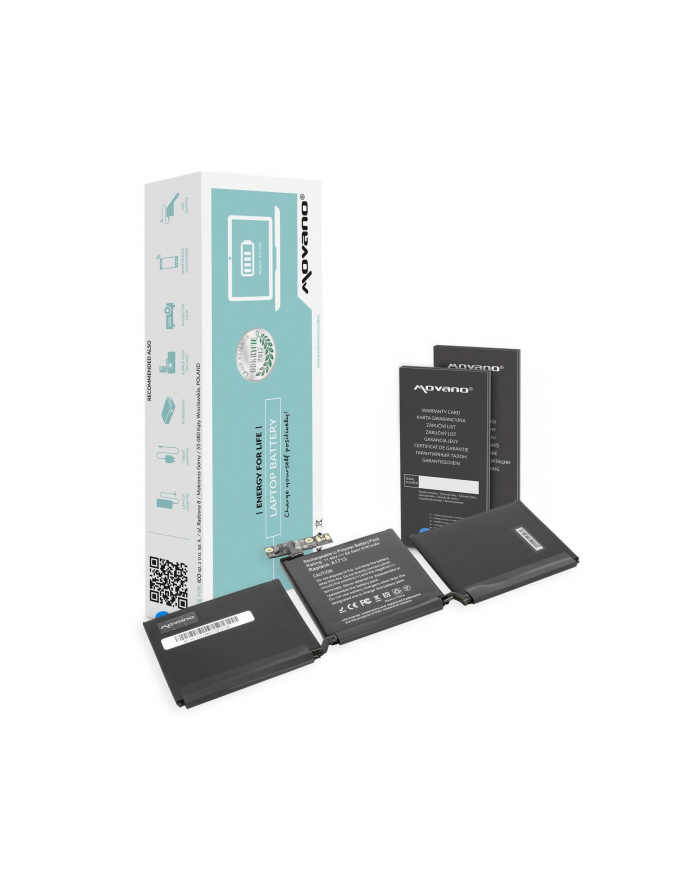 Bateria Movano do notebooka Apple MacBook Pro 13 A1708, A1713 (11.4V) (4781 mAh) główny