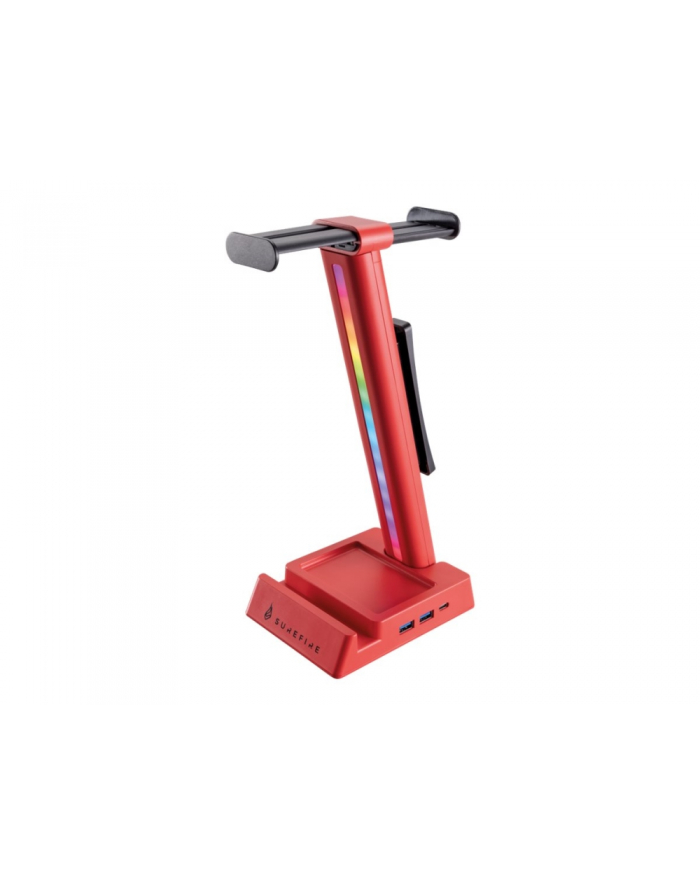 Stojak na słuchawki SureFire Vinson N2 Dual Balance Gaming RGB MF 2xUSB 3.0 USB-C Red główny